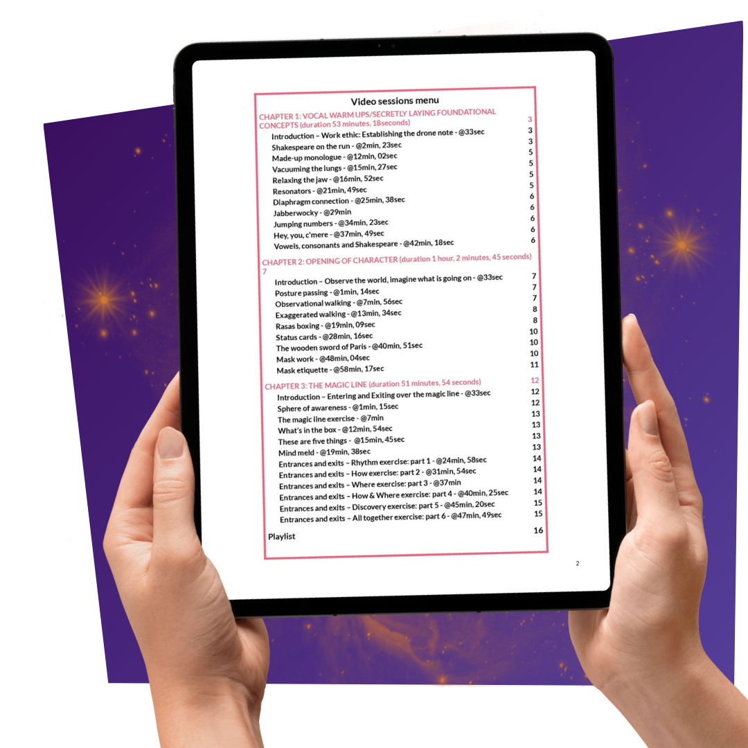 Digital instructional guides for theatre teachers: Activating imagination